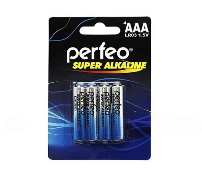 Батарейка алкалиновая PERFEO LR03 (AAA) BL-4