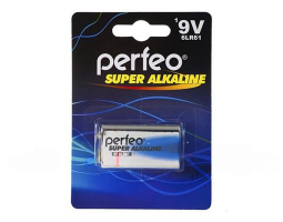 Батарейка алкалиновая PERFEO 6LR61 BL-1