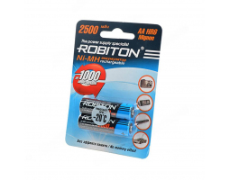 Аккумулятор ROBITON 2500MHAA-2 AA/HR6 2500mah BL-2