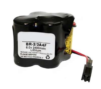 Батарейка литиевая Doosan BR-2/3AGCT4A Battery Replacement with Black Clip Connector