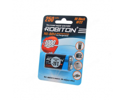 Аккумулятор ROBITON 250MH9-1 9V  250mah  BL-1