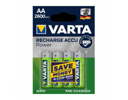 Аккумулятор VARTA RECHARGE ACCU Power HR6 NiMH 2600 mAh BL-4