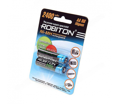 Аккумулятор ROBITON  RTU2400MHAA-2 AA/HR6 2400mah  BL-2