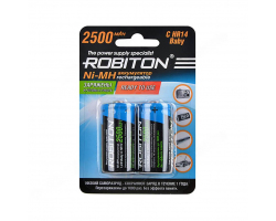 Аккумулятор ROBITON RTU2500MHC С/HR14 2500mah BL-2