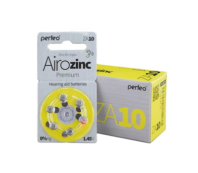 Батарейка PERFEO Airozinc Premium ZA10 BL-6