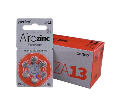 Батарейка PERFEO Airozinc Premium ZA13 BL-6