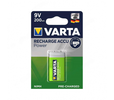 Аккумулятор VARTA RECHARGE ACCU Power 9V 200mAh BL-1