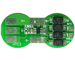 Плата контроля BMS Li-ion 1S 3.7V 10A