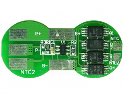 Плата контроля BMS Li-ion 1S 3.7V 10A