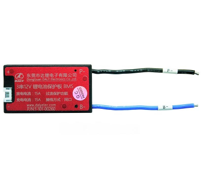 Плата контроля Li-ion 3S 12V 15A BMS-Li3-IP-301