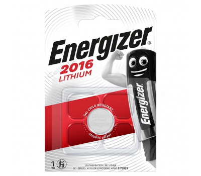 Батарейка литиевая ENERGIZER Lithium CR2016 BL-1