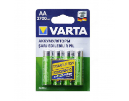 Аккумулятор VARTA RECHARGE ACCU Power HR6 NiMH 2700 mAh BL-4