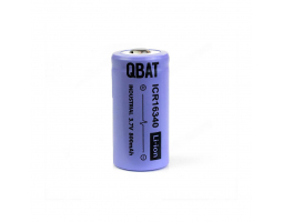 Аккумулятор QBAT INDUSTRIAL ICR16340 3.7V 800mAh высокий плюсовой контакт