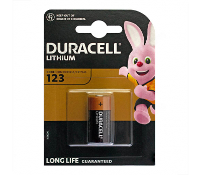 Батарейка для фото DURACELL High Power Lithium CR123A BL-1