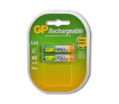 Аккумулятор GP AAA/HR03 95AAAHC-2CR2 950mAh BL-2