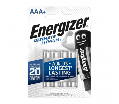 Батарейка для фото ENERGIZER Ultimate Lithium AAA L92 BL-4