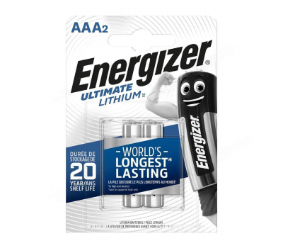 Батарейка для фото ENERGIZER Ultimate Lithium AAA L92 BL-2