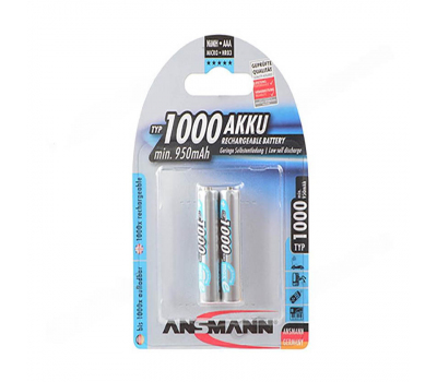 Аккумулятор ANSMANN maxE ААA/HR03 1000mAh BL-2