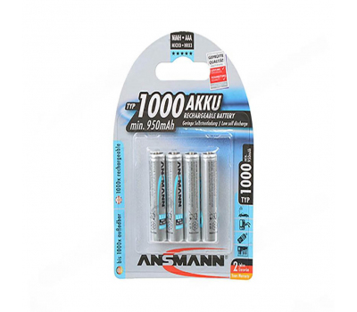 Аккумулятор ANSMANN maxE ААA/HR03 1000mAh BL-4