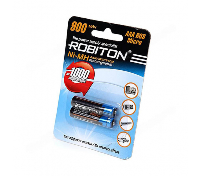 Аккумулятор ROBITON 900MHAAA-2 AAA/HR03 900mah BL-2