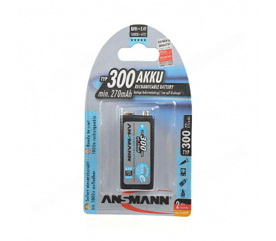 Аккумулятор ANSMANN maxE 9V 300mAh BL-1