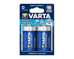 Батарейка алкалиновая VARTA Longlife Power 4920 LR20 BL-2