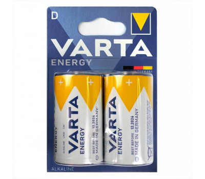 Батарейка алкалиновая VARTA ENERGY 4120 LR20 BL-2