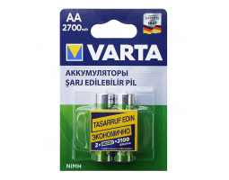 Аккумулятор VARTA RECHARGE ACCU Power HR6 NiMH 2700 mAh BL-2