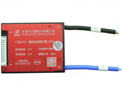 Плата контроля BMS Li-ion 13S 48V 35A