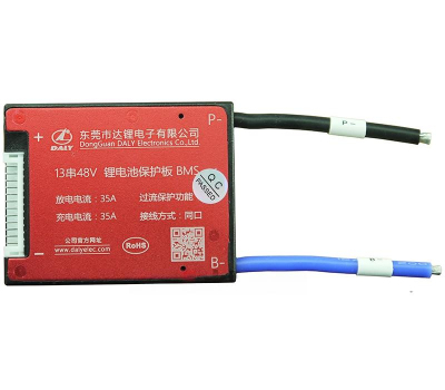 Плата контроля BMS Li-ion 13S 48V 35A