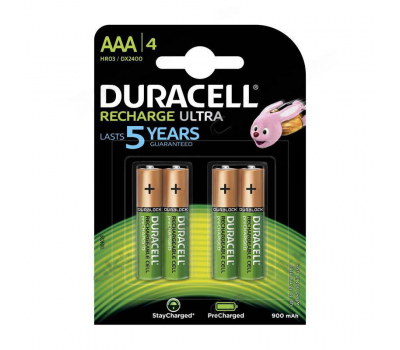 Аккумулятор NiMH DURACELL ULTRA HR03 900 мAч BL-4