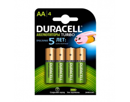 Аккумулятор NiMH DURACELL TURBO HR6 2500 мAч BL-4