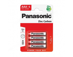 Батарейка солевая PANASONIC zinc carbon R03 BL-4