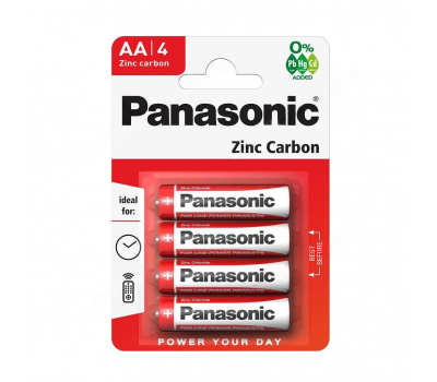 Батарейка солевая PANASONIC zinc carbon R06 BL-4