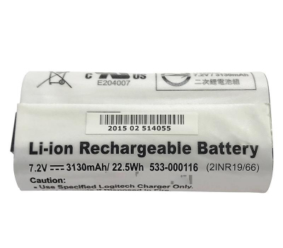 Li-ion Rechargeable Battery 2INR19/66   7.2V  3130mAh