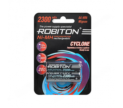 Аккумулятор ROBITON CYCLONE RTU2300MHAA AA/HR6 2300mah BL-2