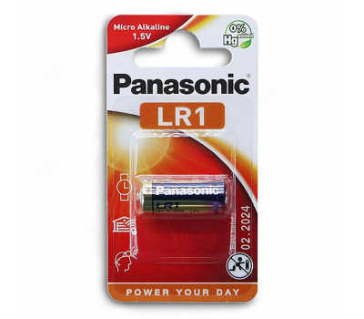 Батарейка алкалиновая PANASONIC Micro Alkaline  LR1 BL-1