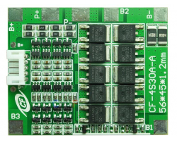 Плата контроля BMS Li-ion 4S 14.8V 30A