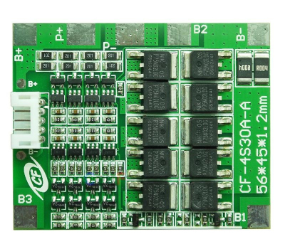 Плата контроля BMS Li-ion 4S 14.8V 30A