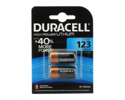 Батарейка для фото DURACELL High Power Lithium CR123A BL-2