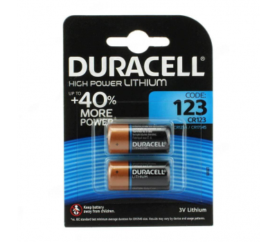 Батарейка для фото DURACELL High Power Lithium CR123A BL-2