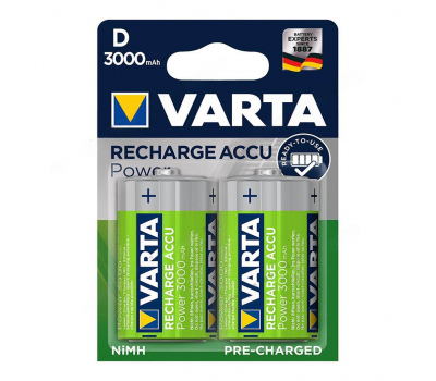 Аккумулятор VARTA RECHARGE ACCU Power HR20 NiMH 3000mAh BL-2