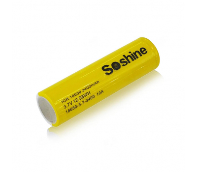 Аккумулятор высокотоковый SOSHINE ICR18650 3400mAh