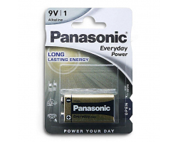 Батарейка алкалиновая PANASONIC Everyday Power 6LR61 BL-1