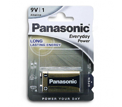 Батарейка алкалиновая PANASONIC Everyday Power 6LR61 BL-1