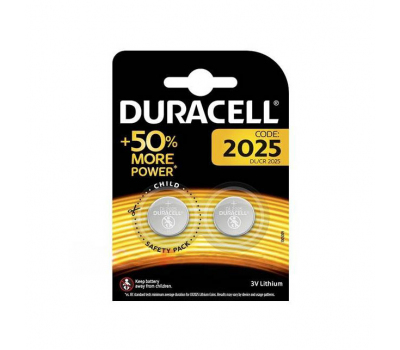 Батарейка литиевая DURACELL CR2025 BL-2