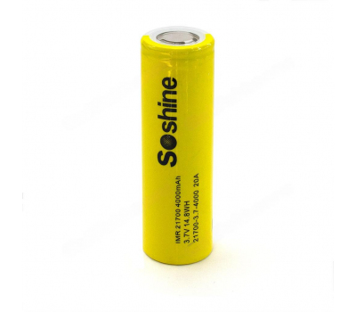 Аккумулятор высокотоковый SOSHINE IMR21700 4000mah