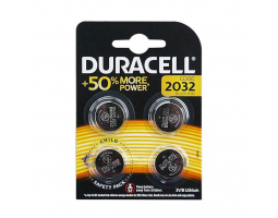 Батарейка литиевая DURACELL CR2032 BL-4