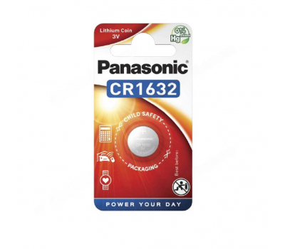 Батарейка литиевая PANASONIC CR1632 BL-1