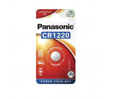 Батарейка литиевая PANASONIC CR1220 BL-1